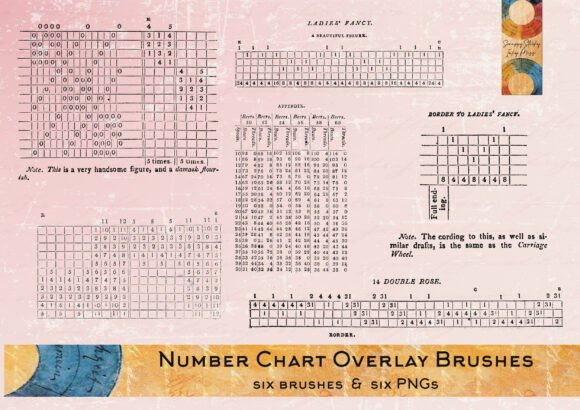 Download Number Charts Affinity Brushes &amp; PNGs - Affinity brushes Collection