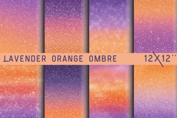 Download Lavender Orange Ombre Glitter Background - Premium Resources