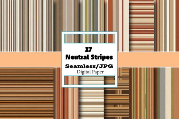 Download Neutral Stripes Digital Paper - Neutral stripes Collection