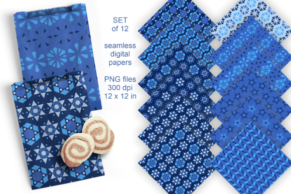 Download Blue Christmas Sublimation Paper Set - Sublimation paper Collection